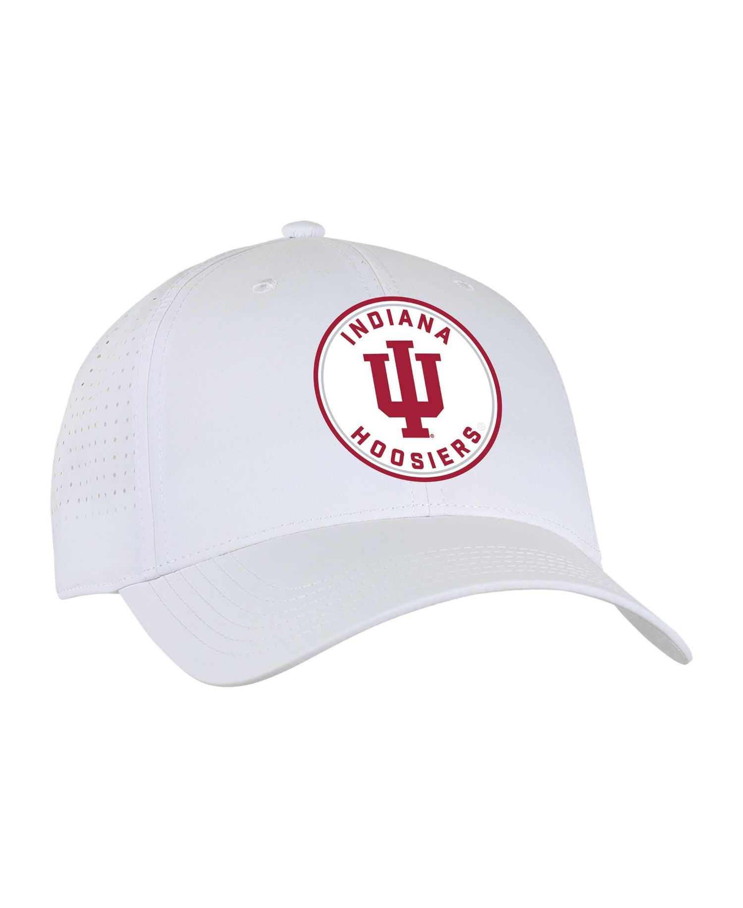 Men's and Women's White Indiana Hoosiers Brezo Adjustable Hat