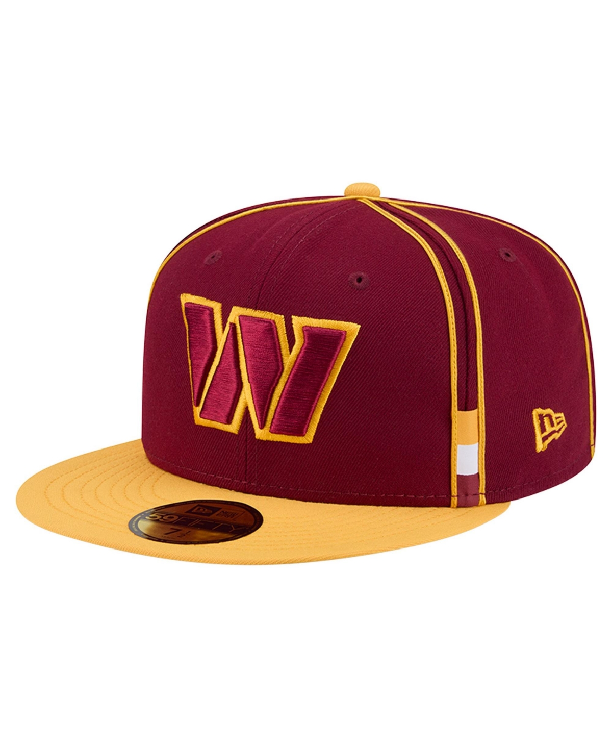 New Era Men's Washington Commanders 59FIFTY Soutache Fitted Hat - Burgundy, Yellow