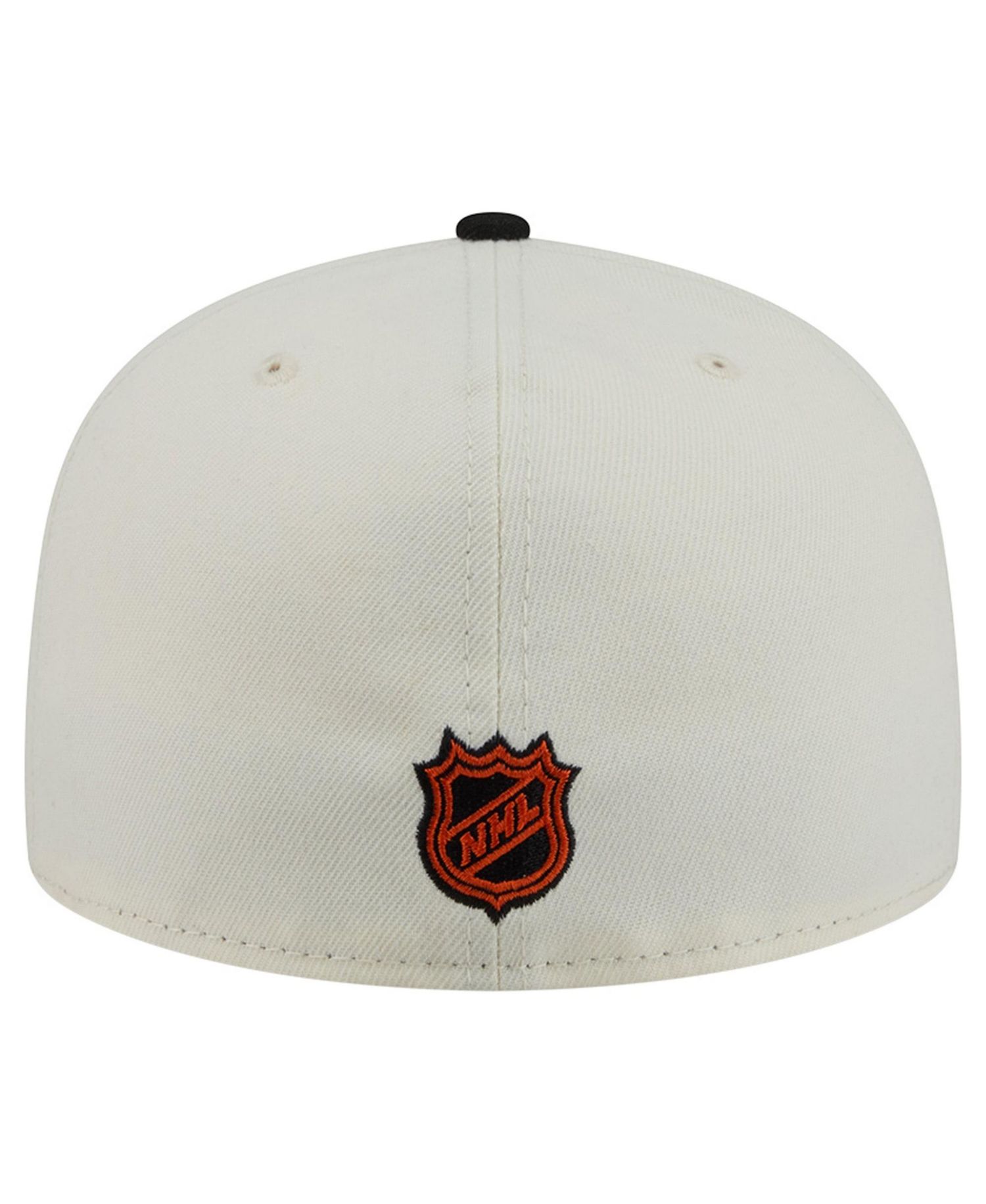 Men's Cream/Black Philadelphia Flyers Localized Stitched 59FIFTY Fitted Hat