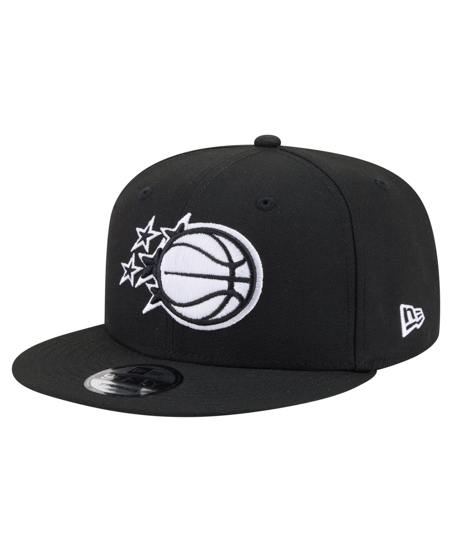 Men's Black Orlando Magic Team 9FIFTY Snapback Hat