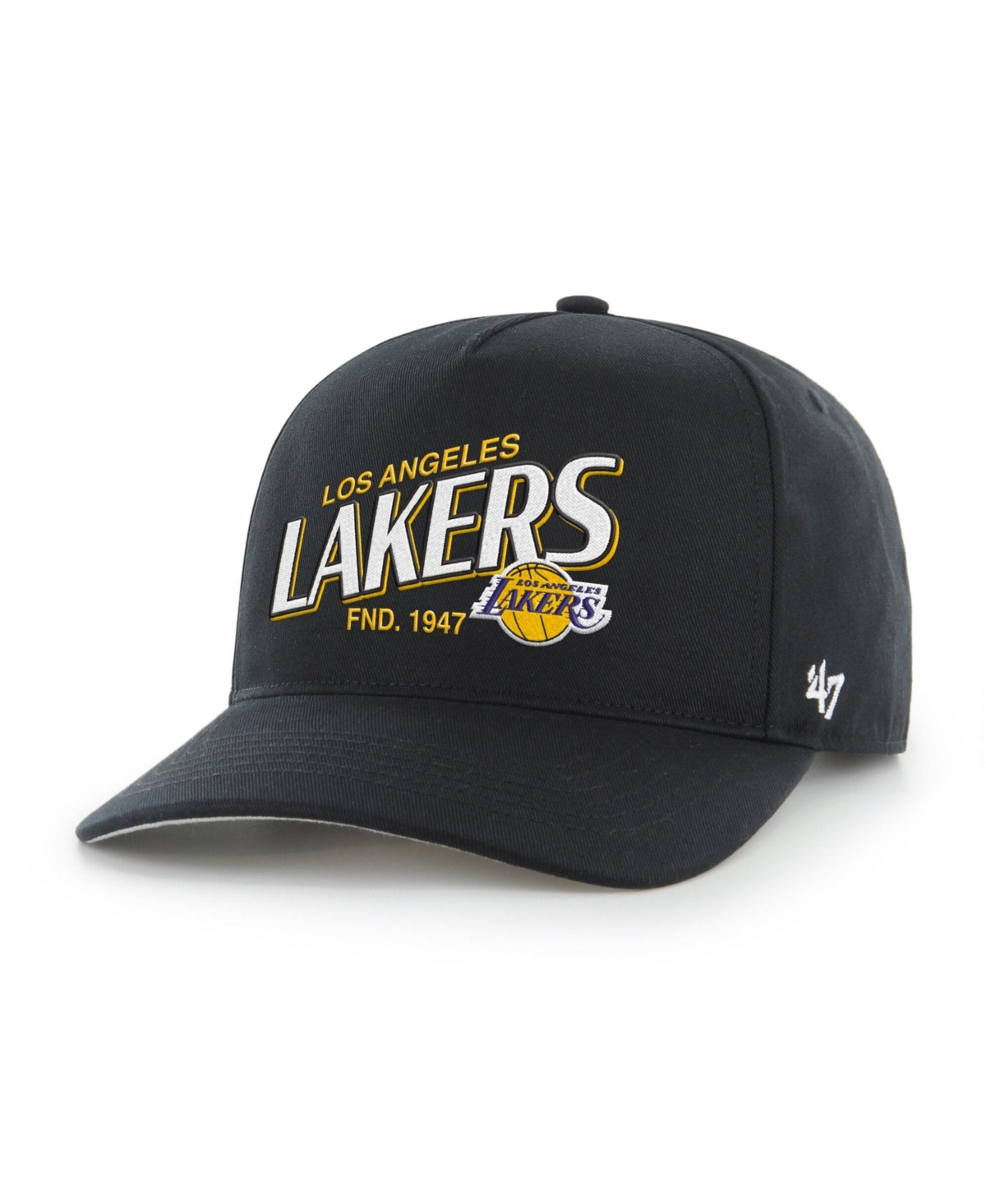 '47 Brand Men's Los Angeles Lakers Fast Break Chase Adjustable Baseball Cap - Black