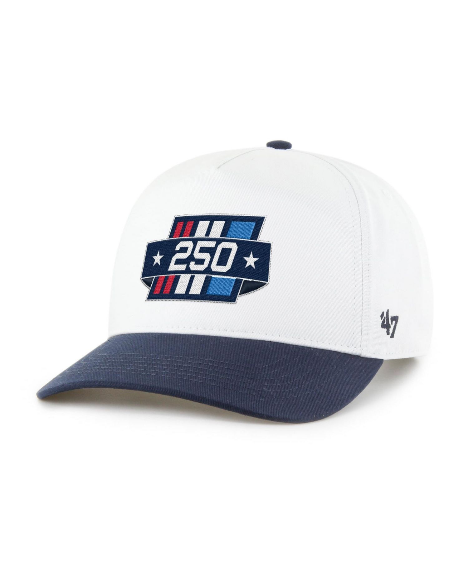 Men's '47 White/Navy NASCAR 250 Two-Tone Hitch Adjustable Hat