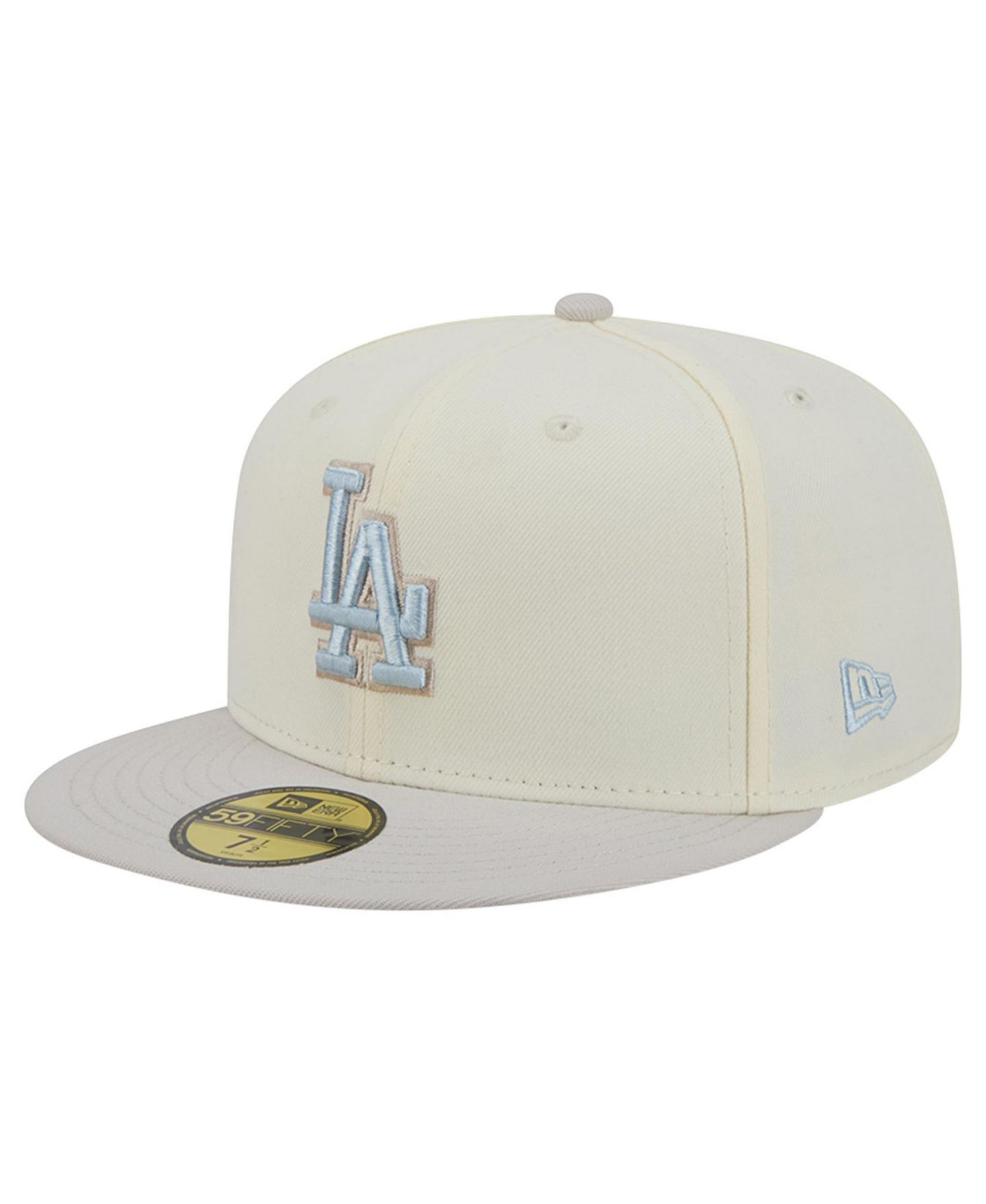 Мужская кепка New Era Natural Los Angeles Dodgers Crisp Equinox World Series 59FIFTY Fitted Hat — фото 3