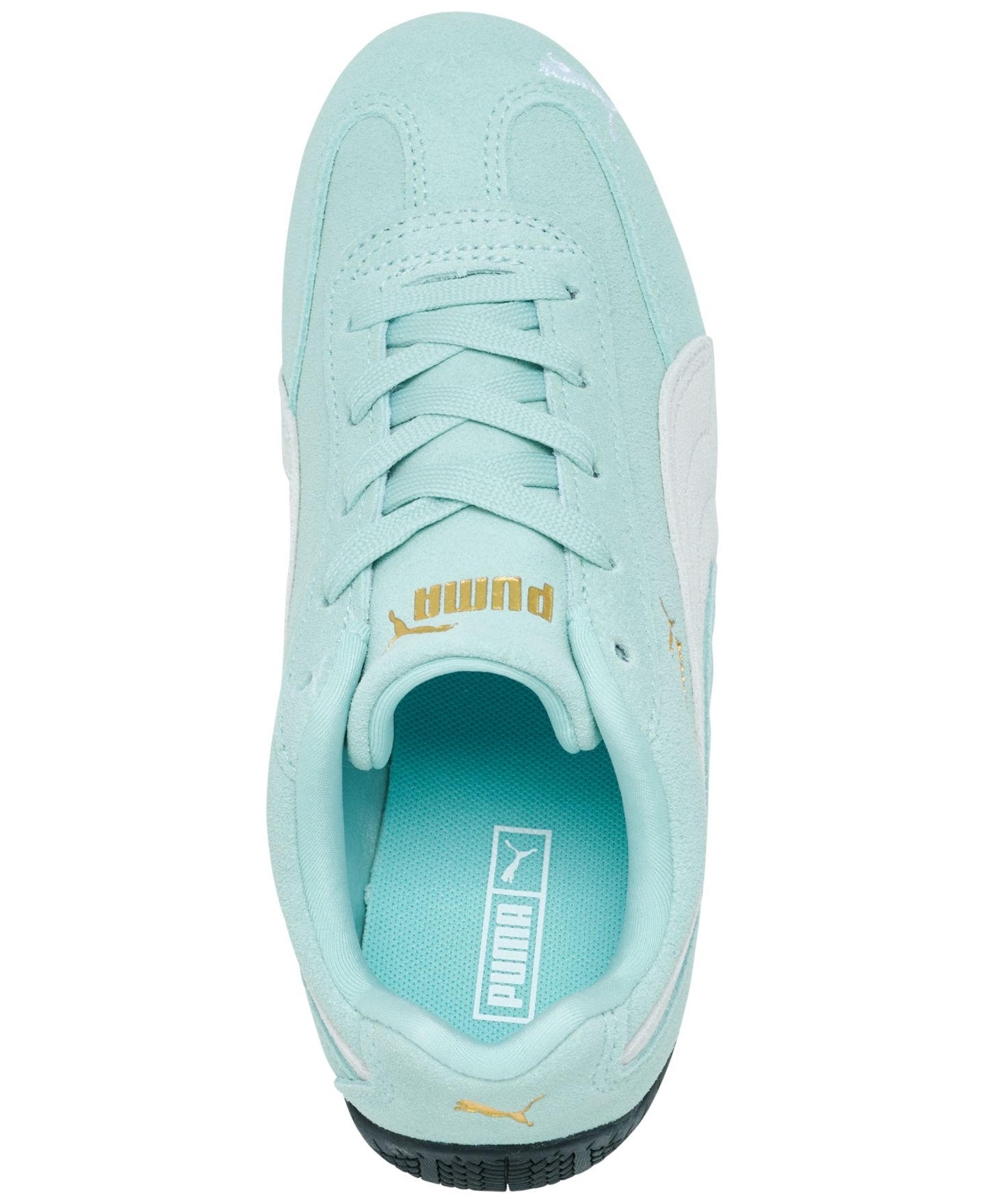 Детские кроссовки Puma Speedcat OG Retro Suede and Leather Upper Sneakers, Style #40169908, цвет: Синий — фото 5
