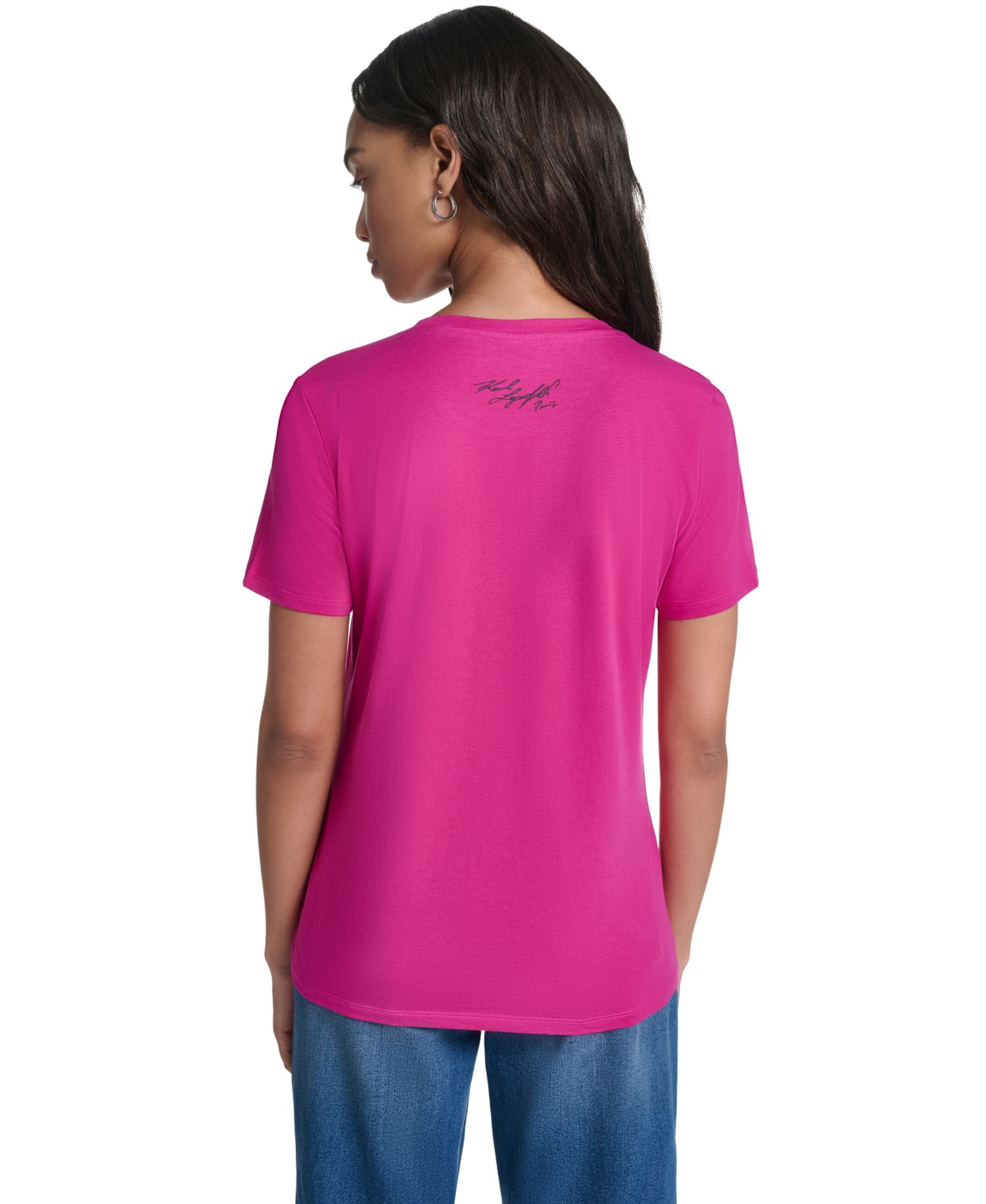 Women's Eiffel Tower Bow Graphic Tee T-Shirt