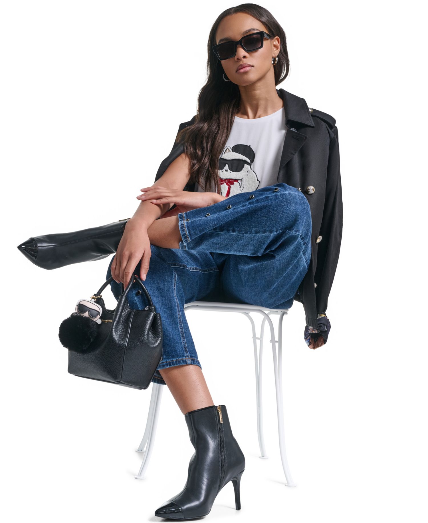 Women's Choupette In Beret Crewneck T-Shirt