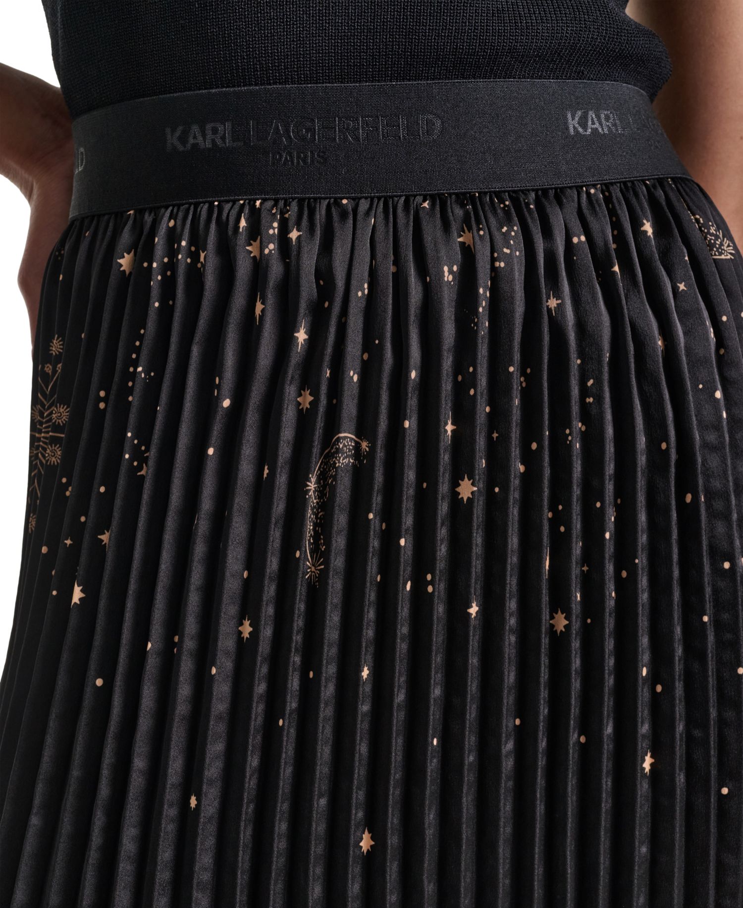 Women's Pleated High-Waisted Midi Skirt