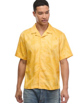 Men's Camp Collar Short-Sleeve Classic-Fit Shirt, Macy's Exclusive