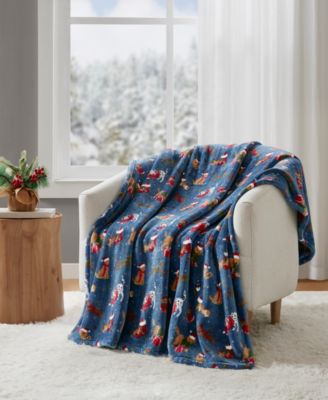Cozy Plush Printed Throw, 50" x 70", Exclusively at Macy’s (A $30.00 Value)
