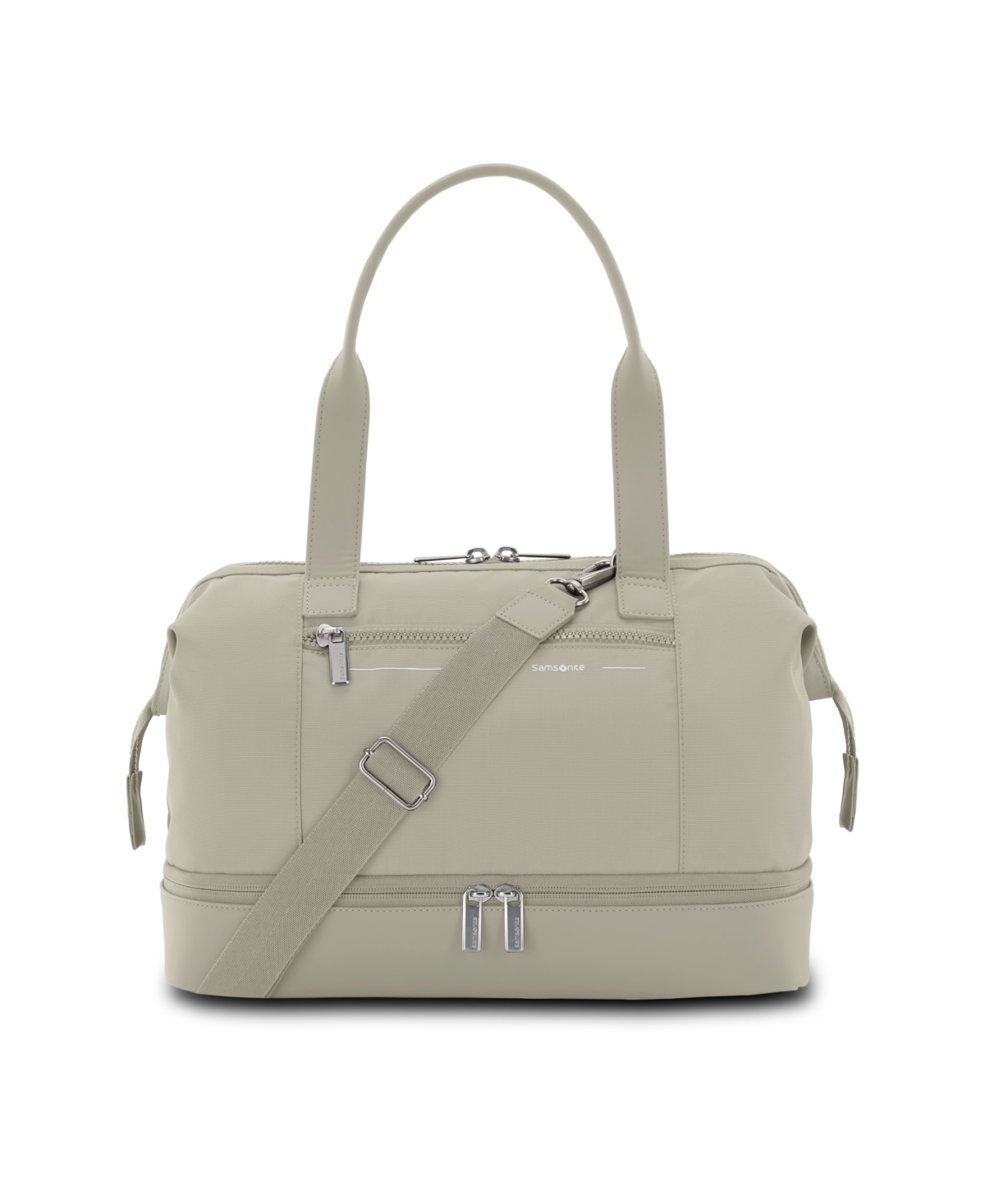 Samsonite Better Than Basic Mini Drop-bottom Medium Weekender Duffel In Limestone