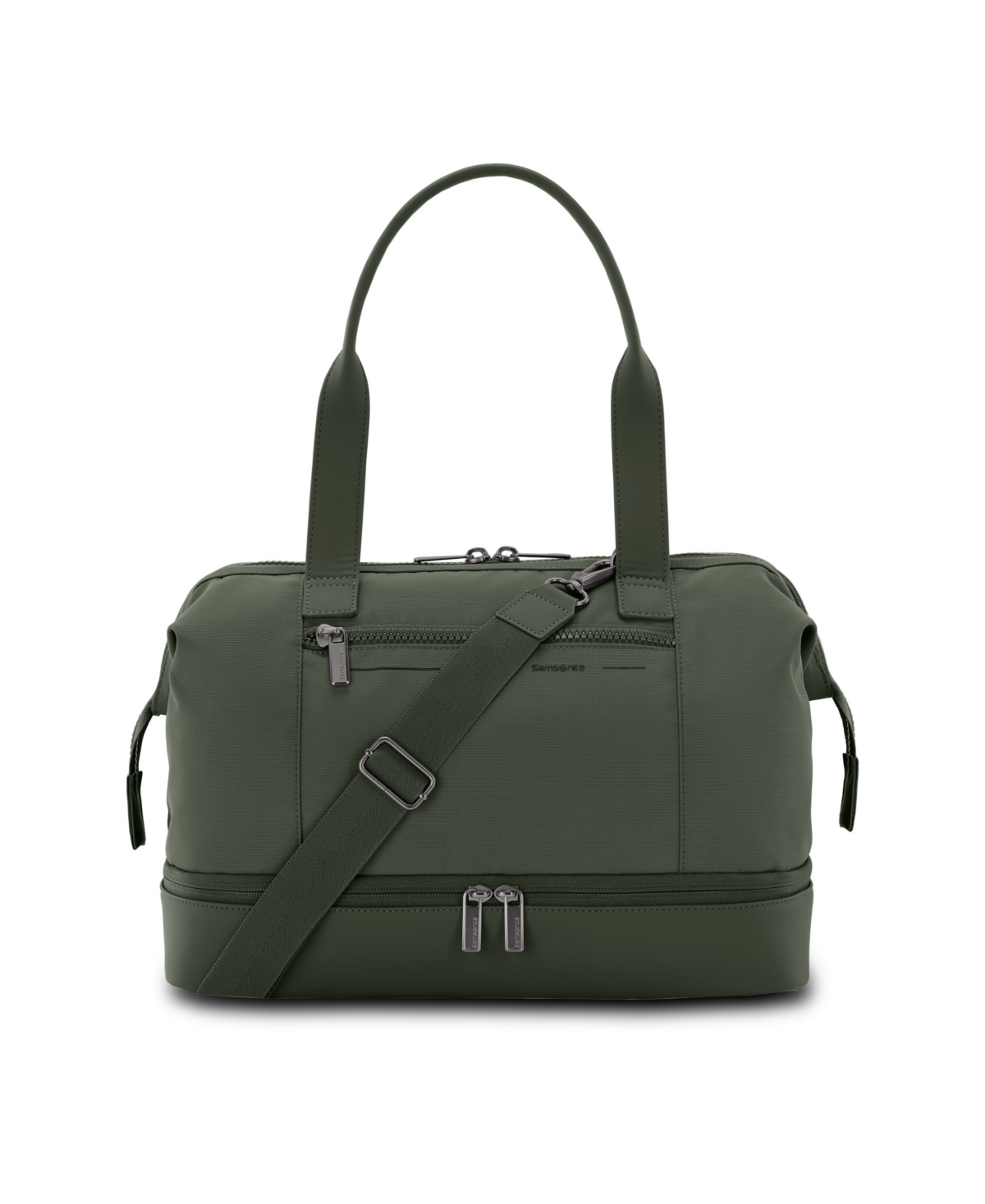 Samsonite Better Than Basic Mini Drop-bottom Medium Weekender Duffel In Olive