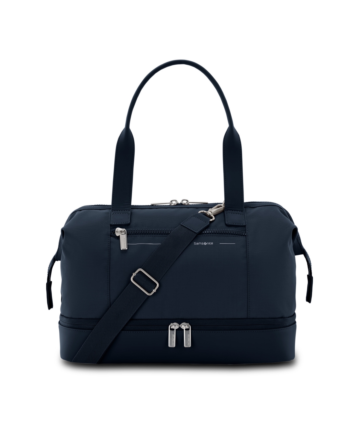 Samsonite Better Than Basic Mini Drop-bottom Medium Weekender Duffel In Midnight Blue