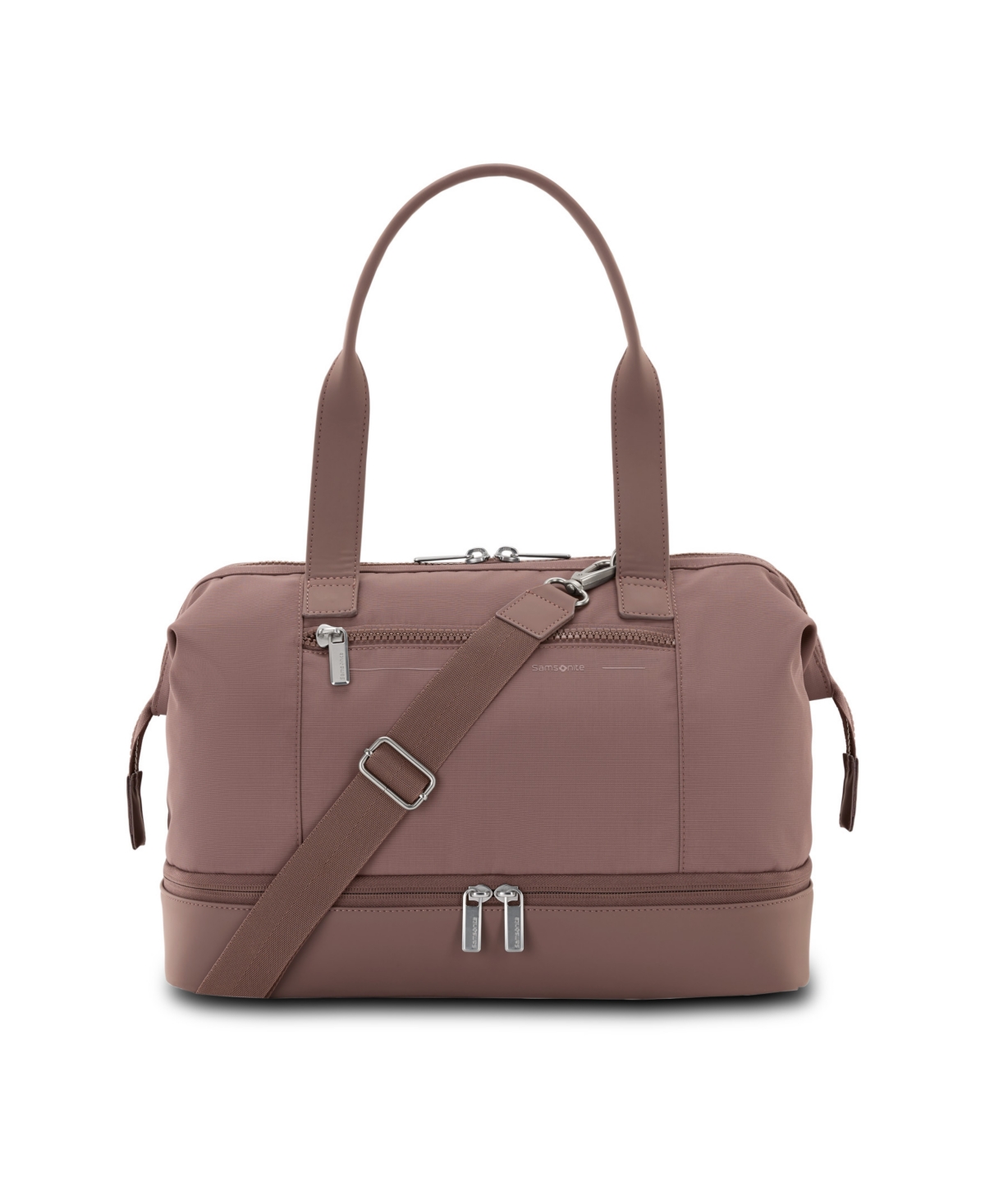Samsonite Better Than Basic Mini Drop-bottom Medium Weekender Duffel In Chocolate Mauve