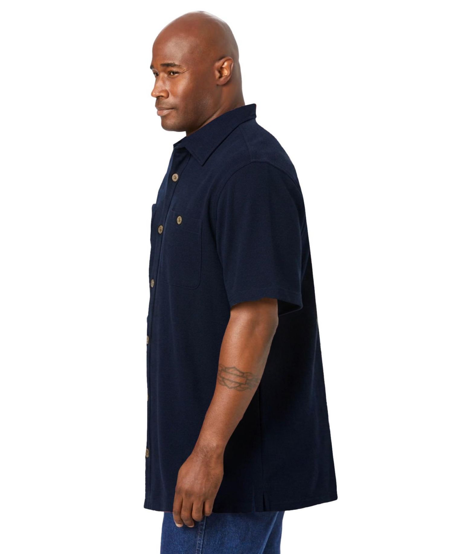 Men's Short-Sleeve Linen Shirt