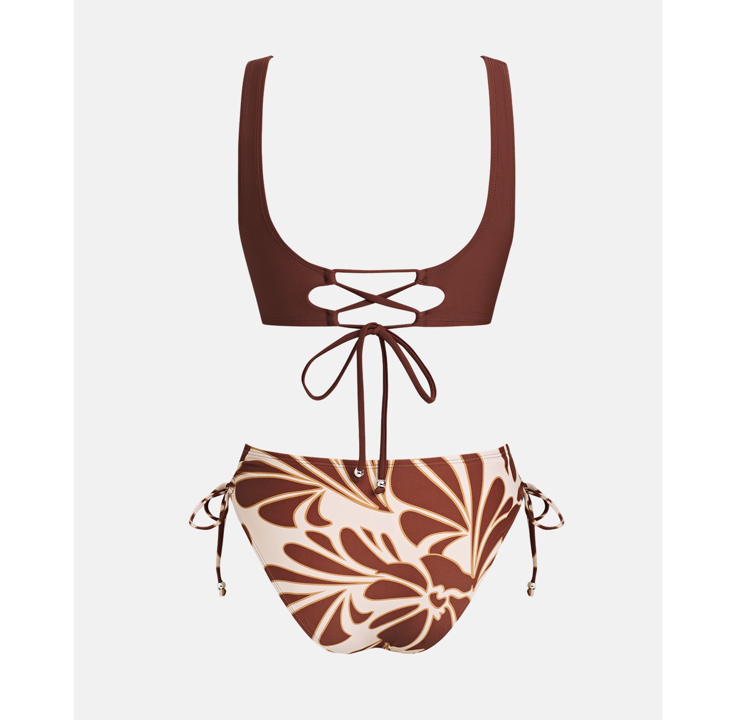 Women's Wide Strap Tie Side Bikini Set