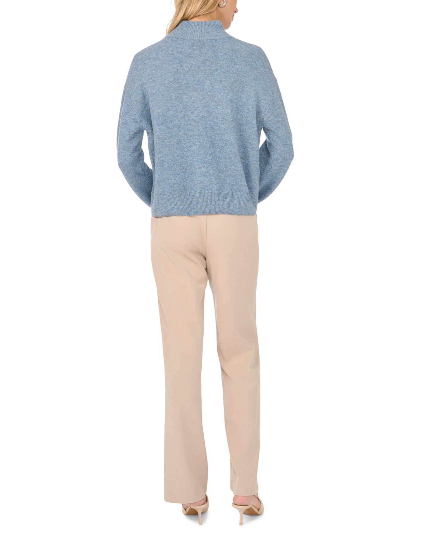 Women's Quarter-Zip Mock-Neck Sweater