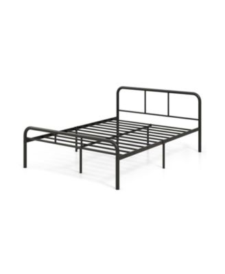 Full Bed Frame with Headboard and Footboard No Box Spring Needed
