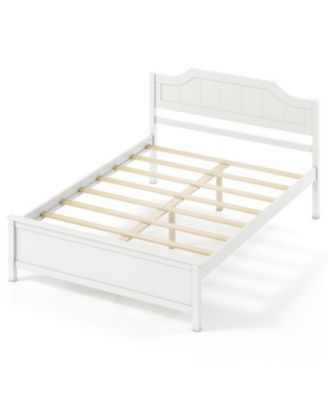 Multiple Size Solid Wood Platform Bed Frame with Headboard in Full Size