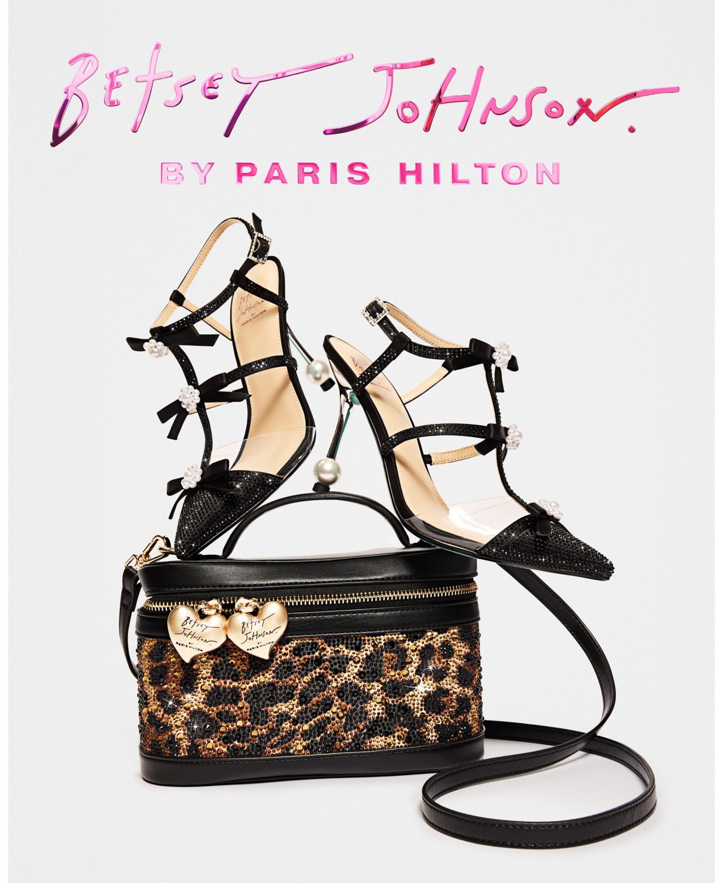 Женская сумка Betsey Johnson Paris Hilton Vanity Small Crossbody Handbag, цвет: Леопардовый — фото 4