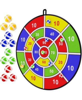 29 Inch Large Dart Board Set With 12 Sticky Balls Indoor Outdoor Party Game For Kids