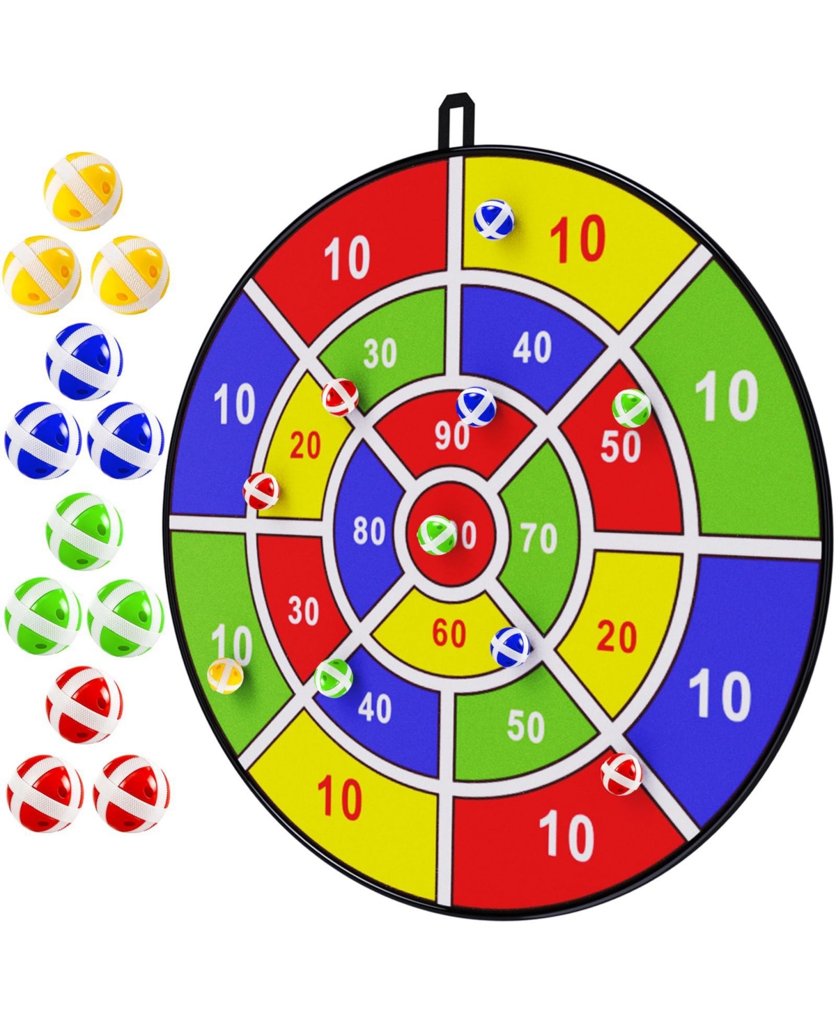 Sportneer 29 Inch Large Dart Board Set With 12 Sticky Balls Indoor Outdoor Party Game For Kids