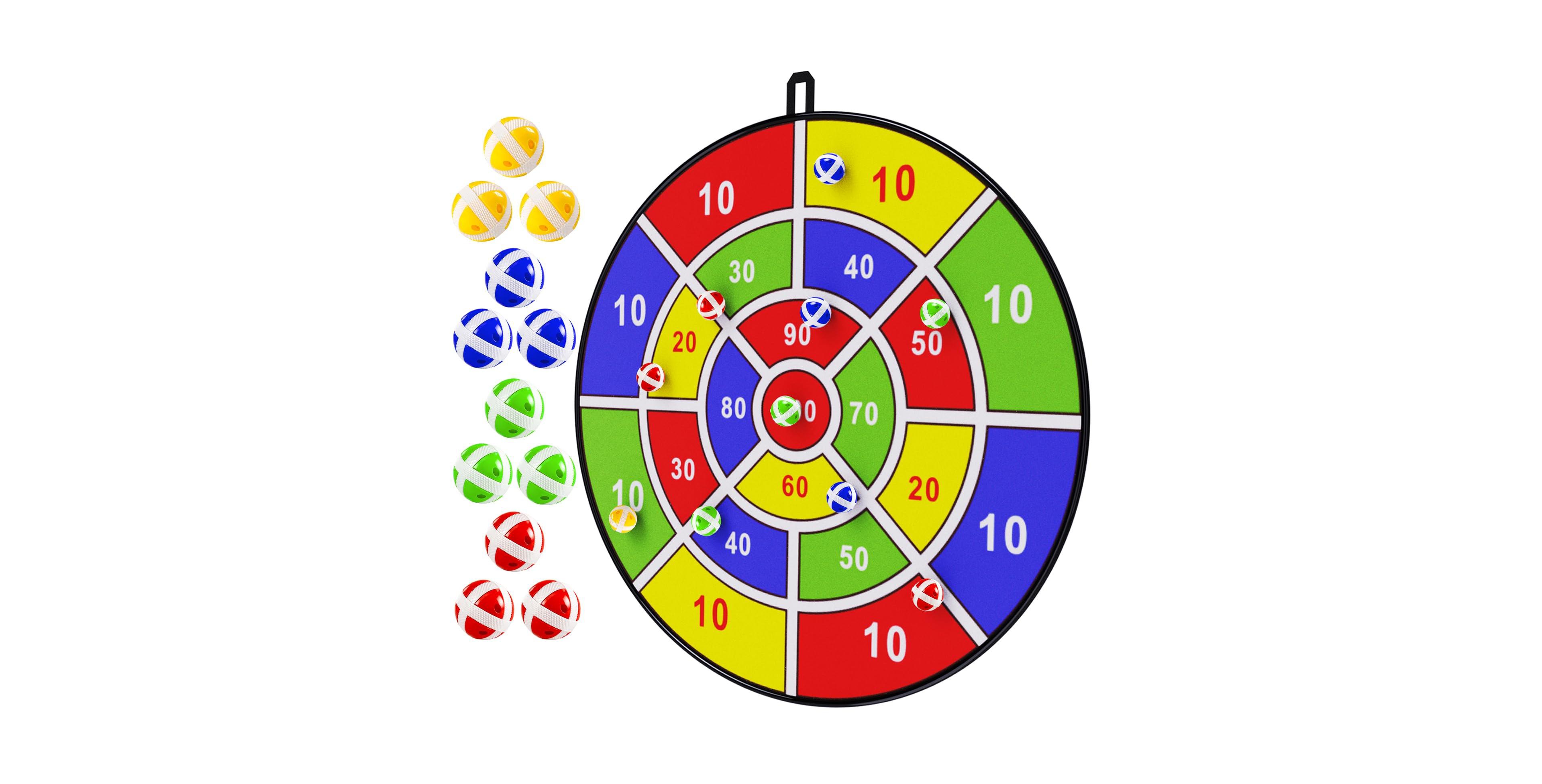 Sportneer 29 Inch Large Dart Board Set With 12 Sticky Balls Indoor Outdoor Party Game For Kids