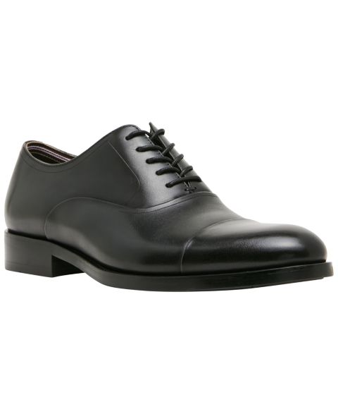 Мужские кожаные классические туфли-оксфорды Steve Madden Henri с носком кап-тоу, цвет: Чёрный
