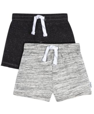 Baby Boys' Knit Cotton-Blend Pull-On Shorts, 2-Pack