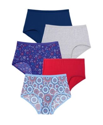 Women's Full Coverage Stretch Cotton Brief 5 Pack