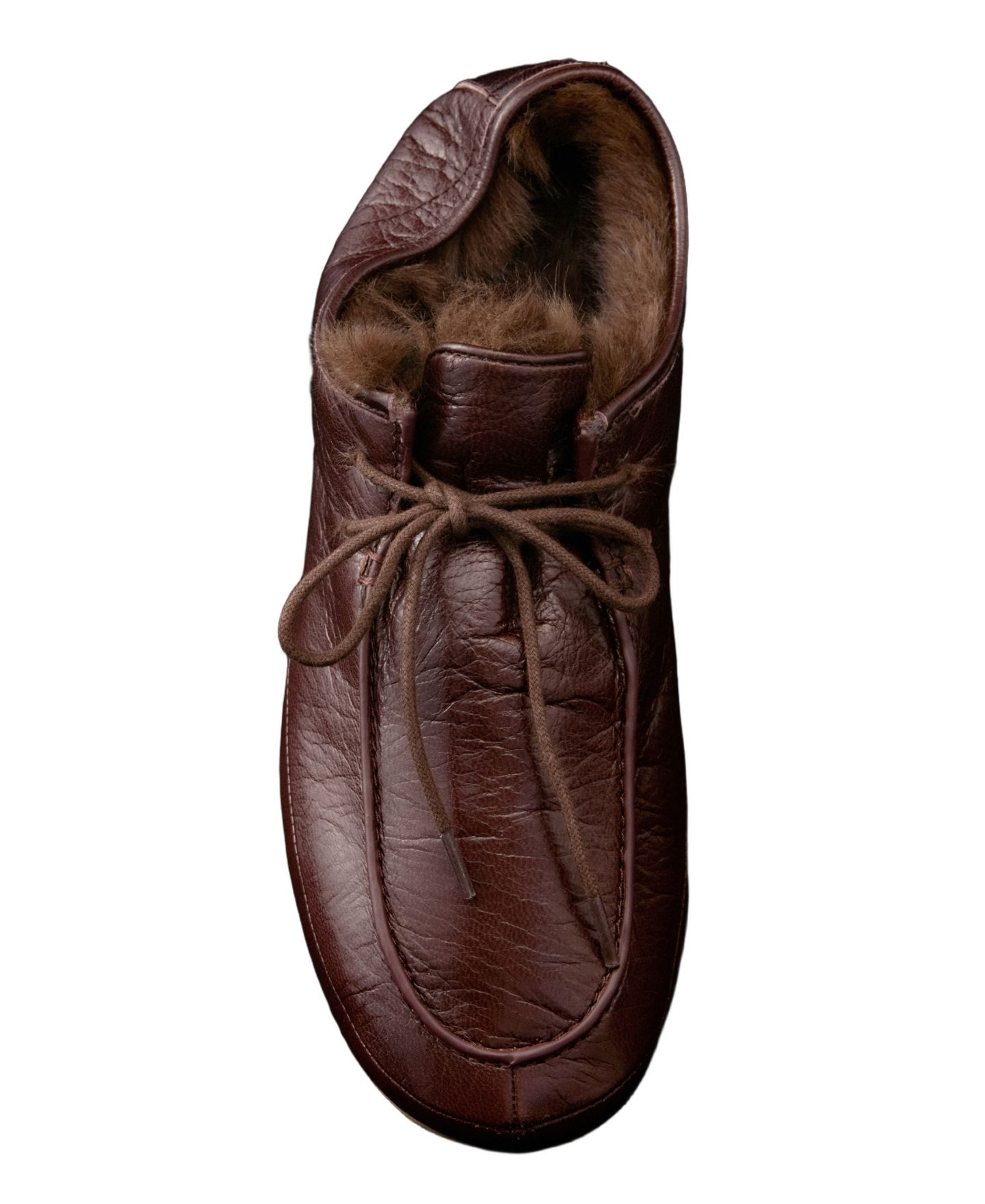 Женские туфли MANGO Round-Toe Flat, цвет: Тёмный коричневый — фото 7
