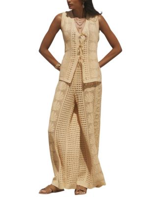 Women's Crochet Knit Trousers