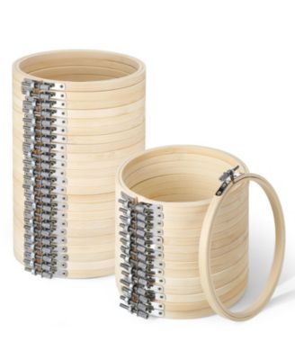 40 Pieces Round Embroidery Hoops Bulk Bulk Frame Cross Hoop Ring For Art Craft Sewing