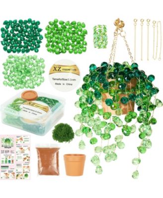 Real Glass Crystal Bead Suncatcher Craft Kit All In One Hanging Tabletop Decor