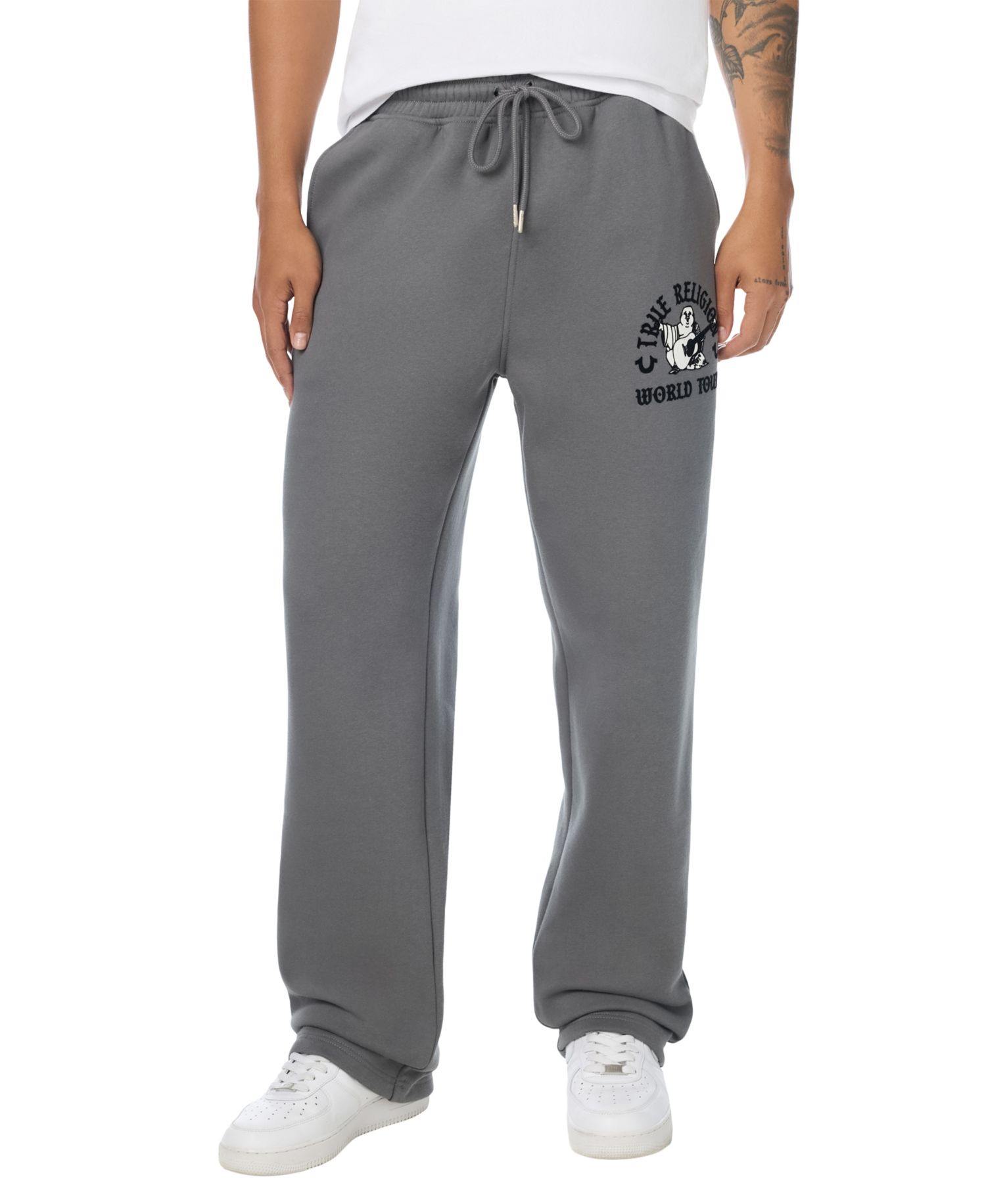Men's Buddha Fleece Flocked Graphics Sweatpants