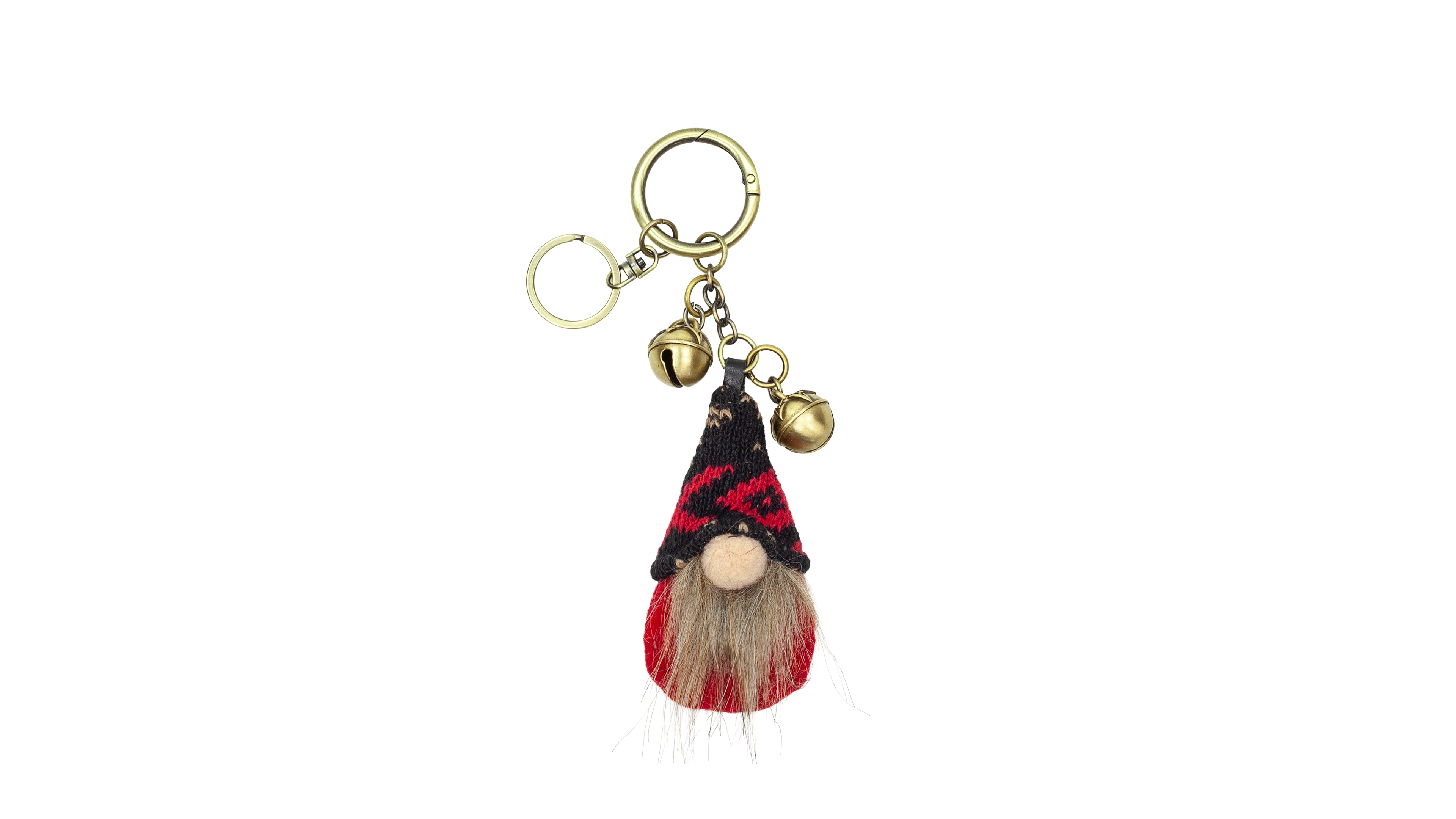 Patricia Nash Gnome Quick-Release Handcrafted Decorative Bell Bag Charm, 2.20"W x 4.50"H x 1.00"D
