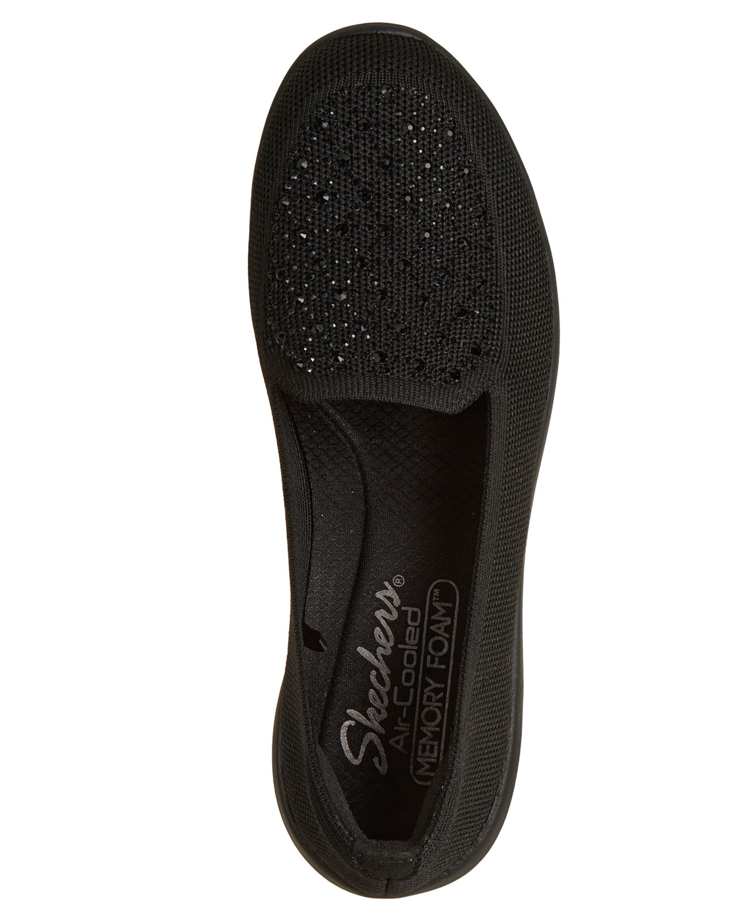 Women's Arya Moonlight Ray Sparkle Knit Memory Foam Loafers from Finish Line