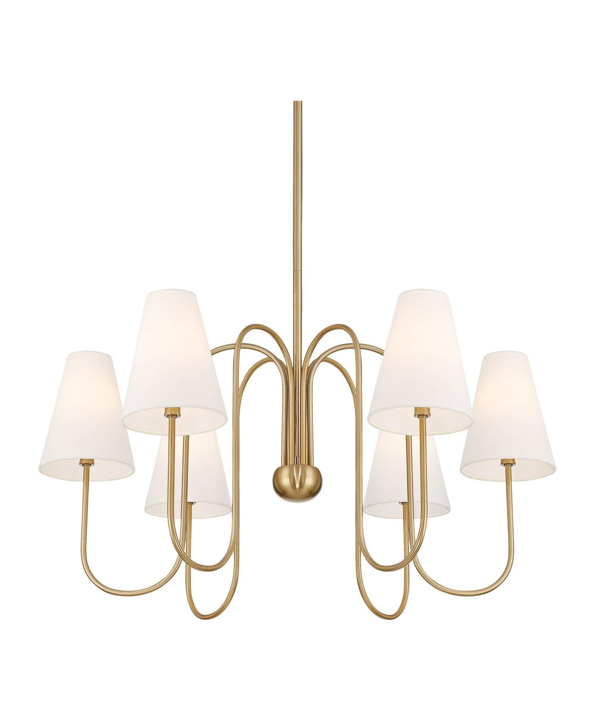 Possini Euro Design Possini Euro Theda 32" Wide Soft 6-Light Shade Chandelier