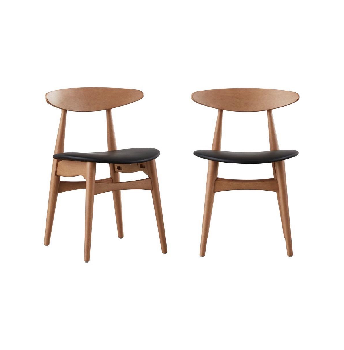 iNSPIRE Q Arne Faux Leather Dining Chair (Set of 2) - Natural/black