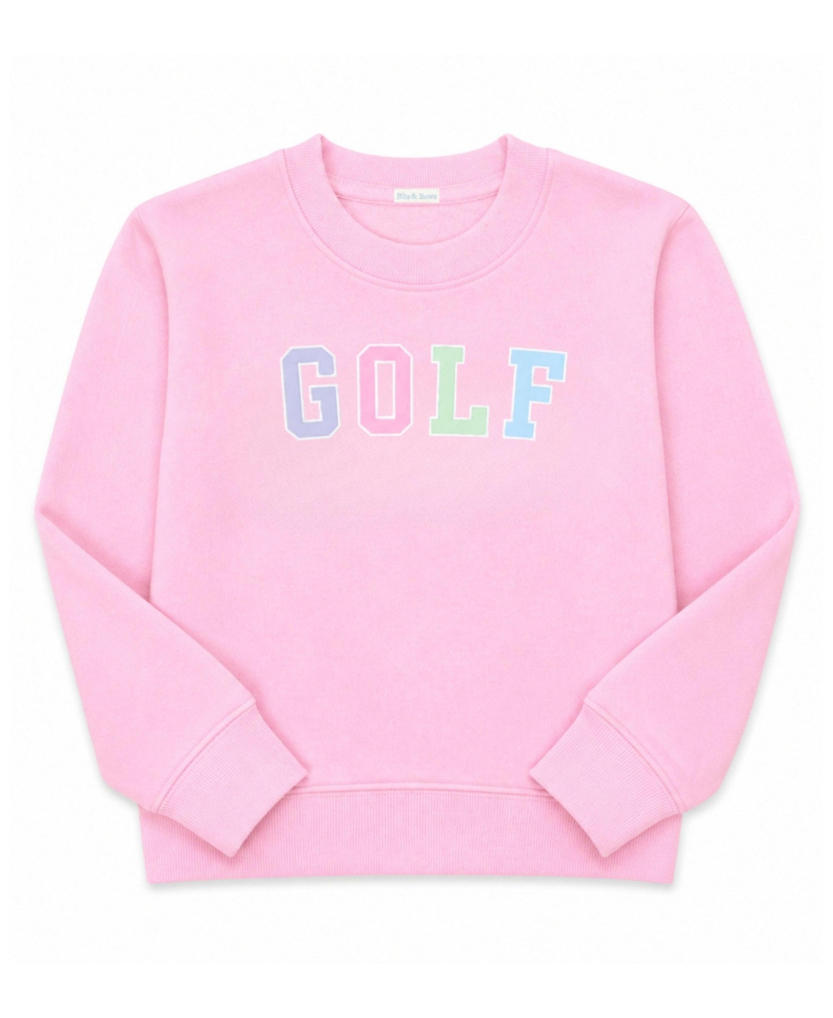 Bits & Bows Baby Girls' Golf Crewneck Long-Sleeve Sweatshirt