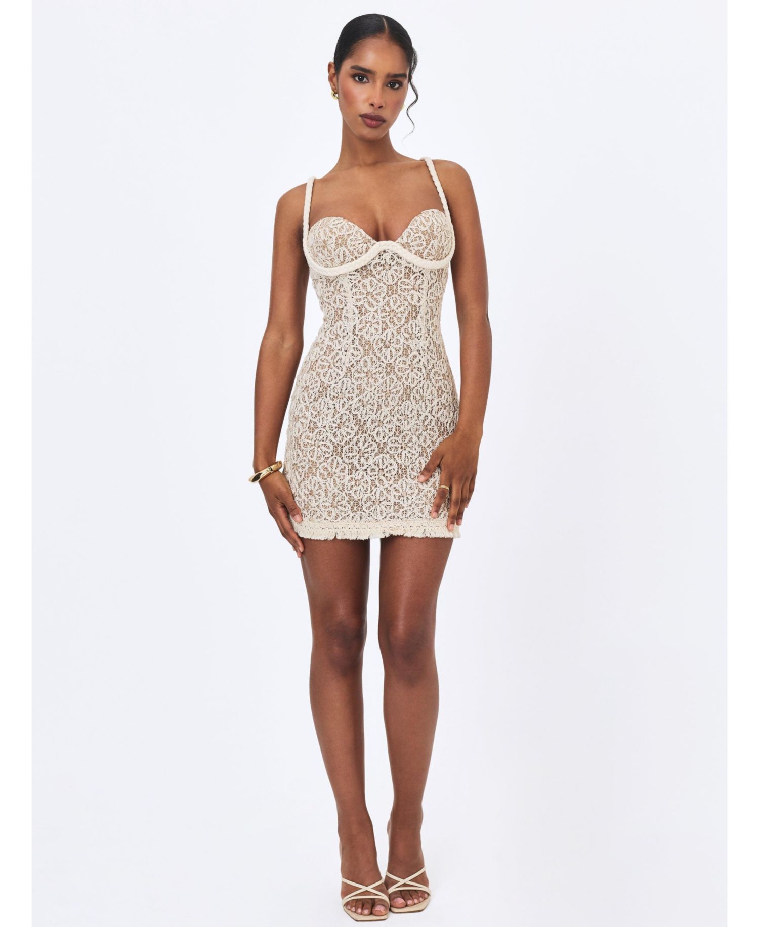Women's Taliyah Chunky Lace Cocktail Mini Dress