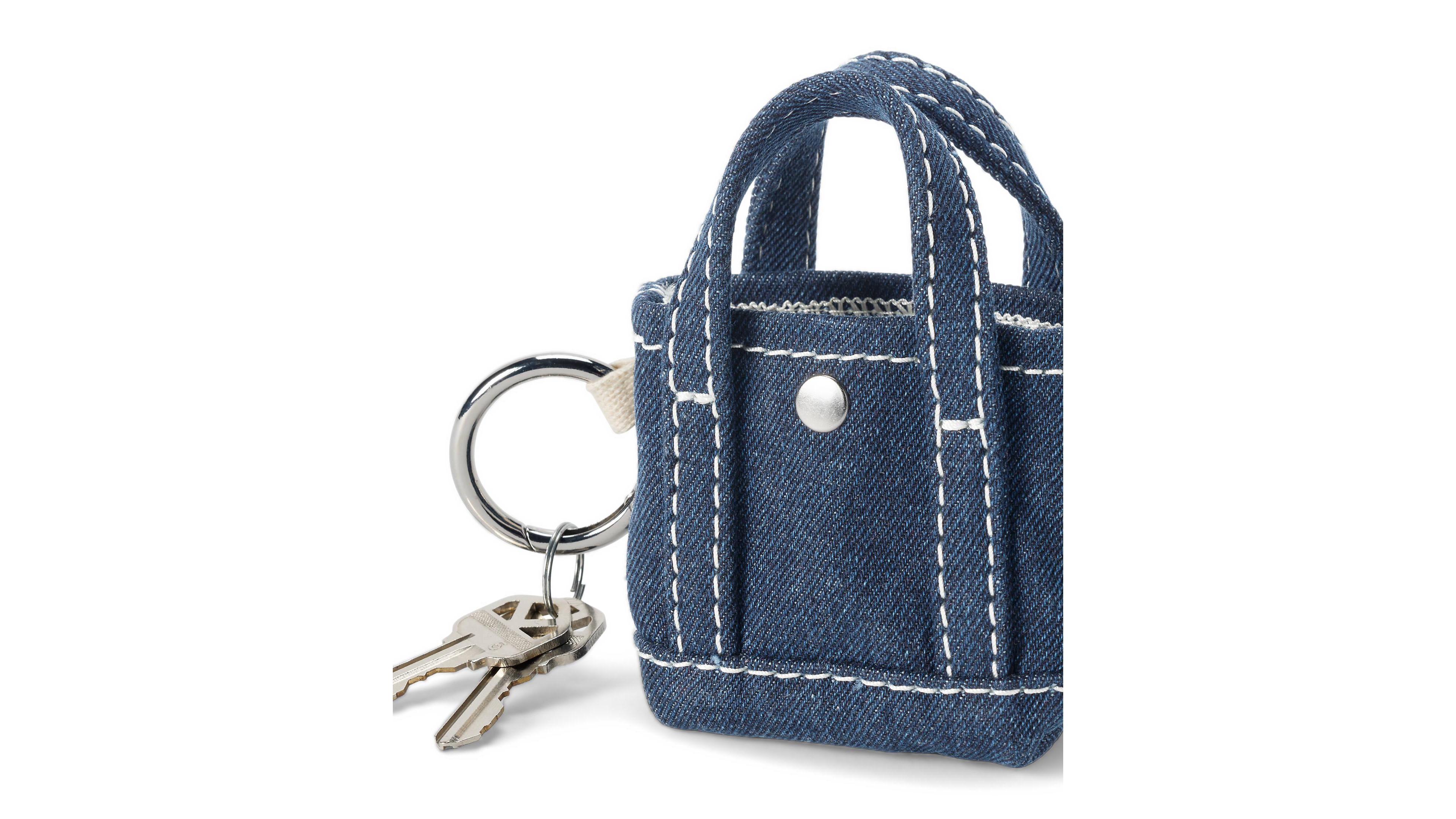 Lands' End Micro Denim Tote Charm