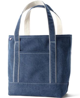 Medium Denim Open Top Tote Bag