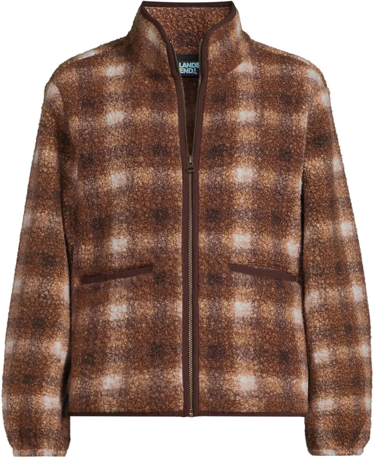 Women's Print Boucle Fleece Jacket