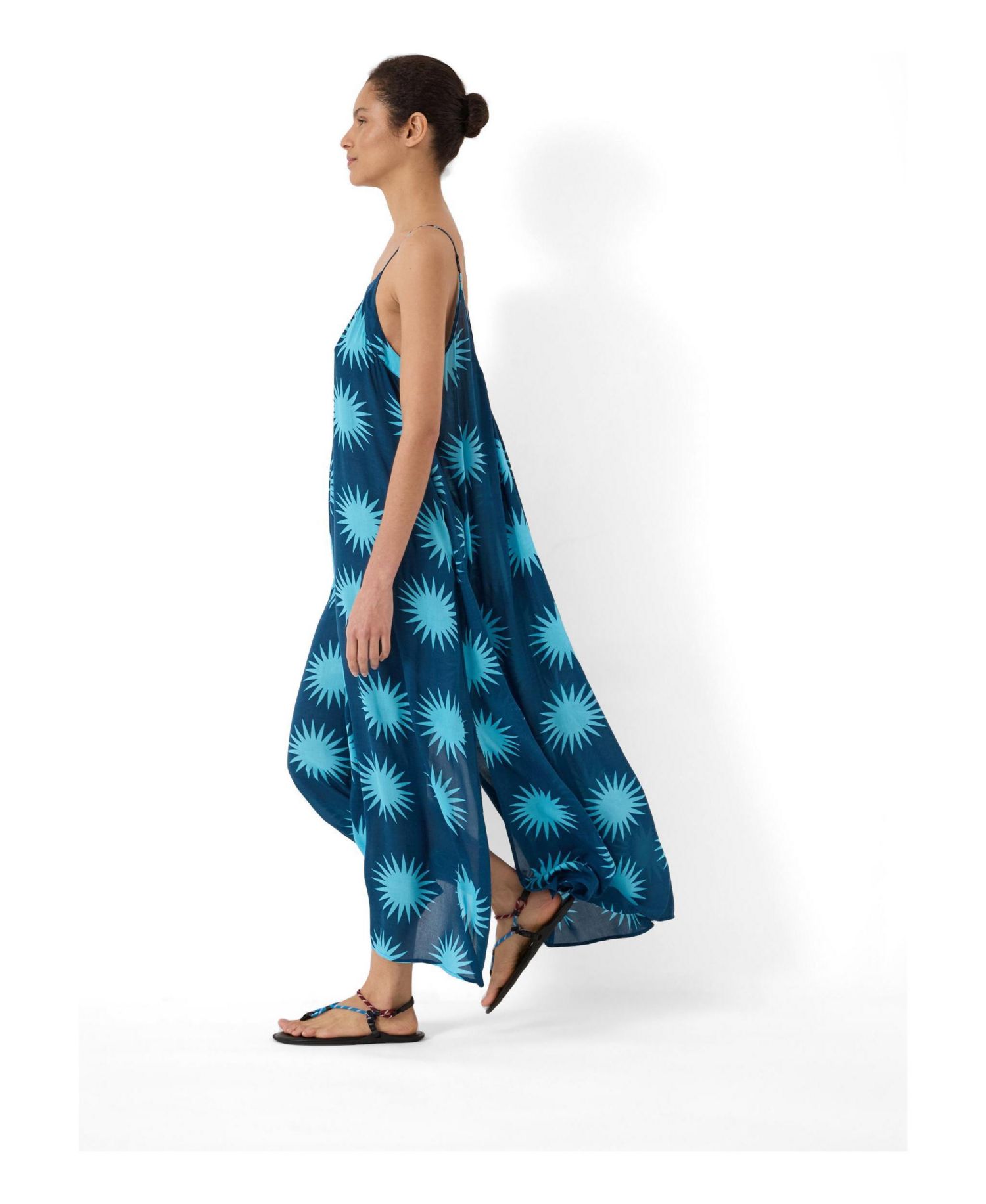 Women's Soleil Printed Strappy Maxi Dress