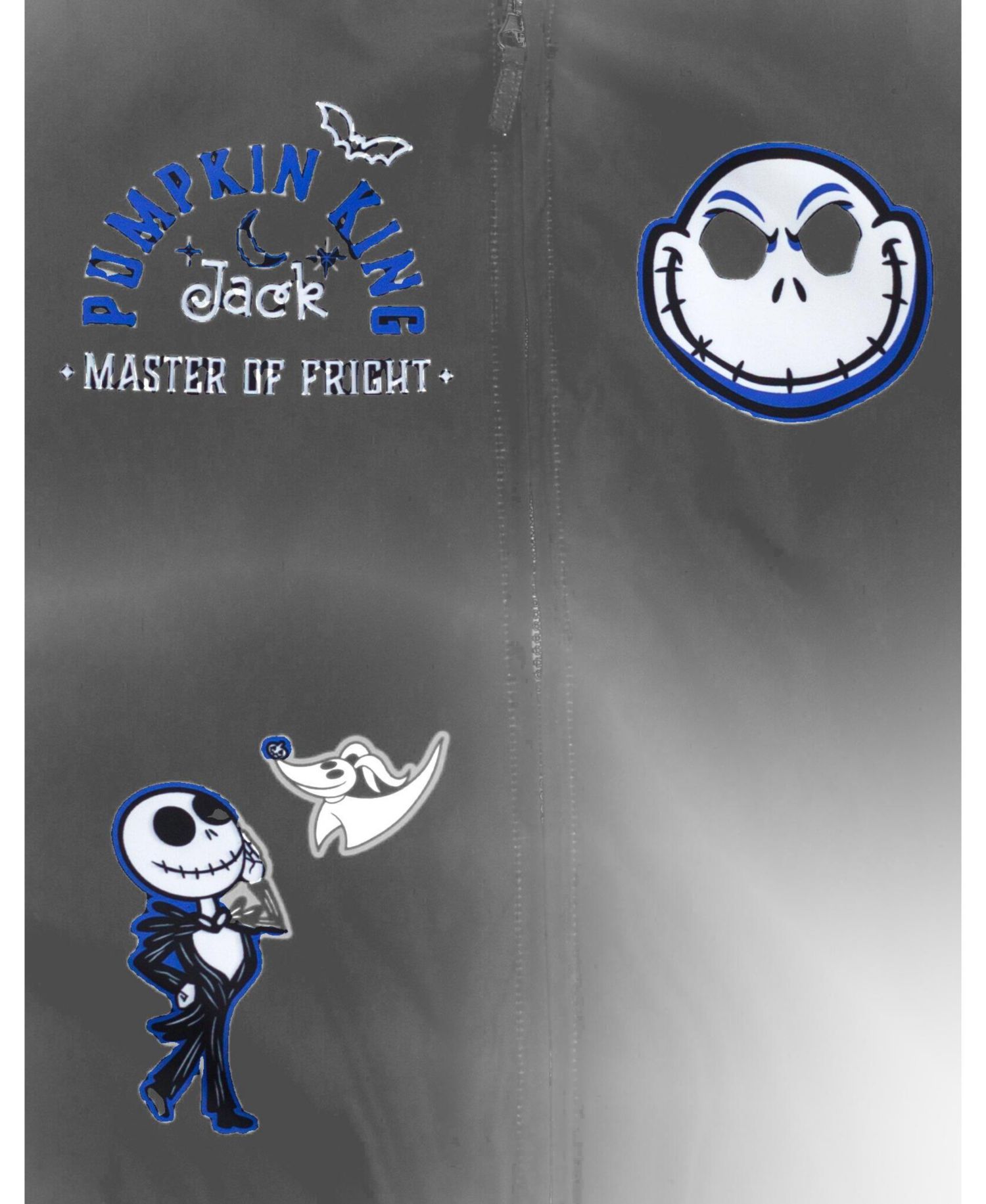 Boys' 4-20 Jack Skellington Varsity Color-Blocked Bomber Jacket