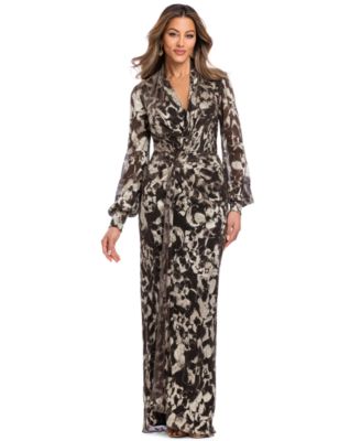 Plus Size V-Neck Gown