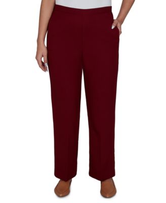 Women's Union Square Textured Cranberry Pants