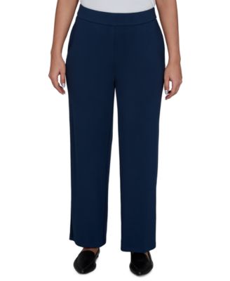Women's Pull-On Straight-Leg Mid-Rise Rayon-Blend Pants