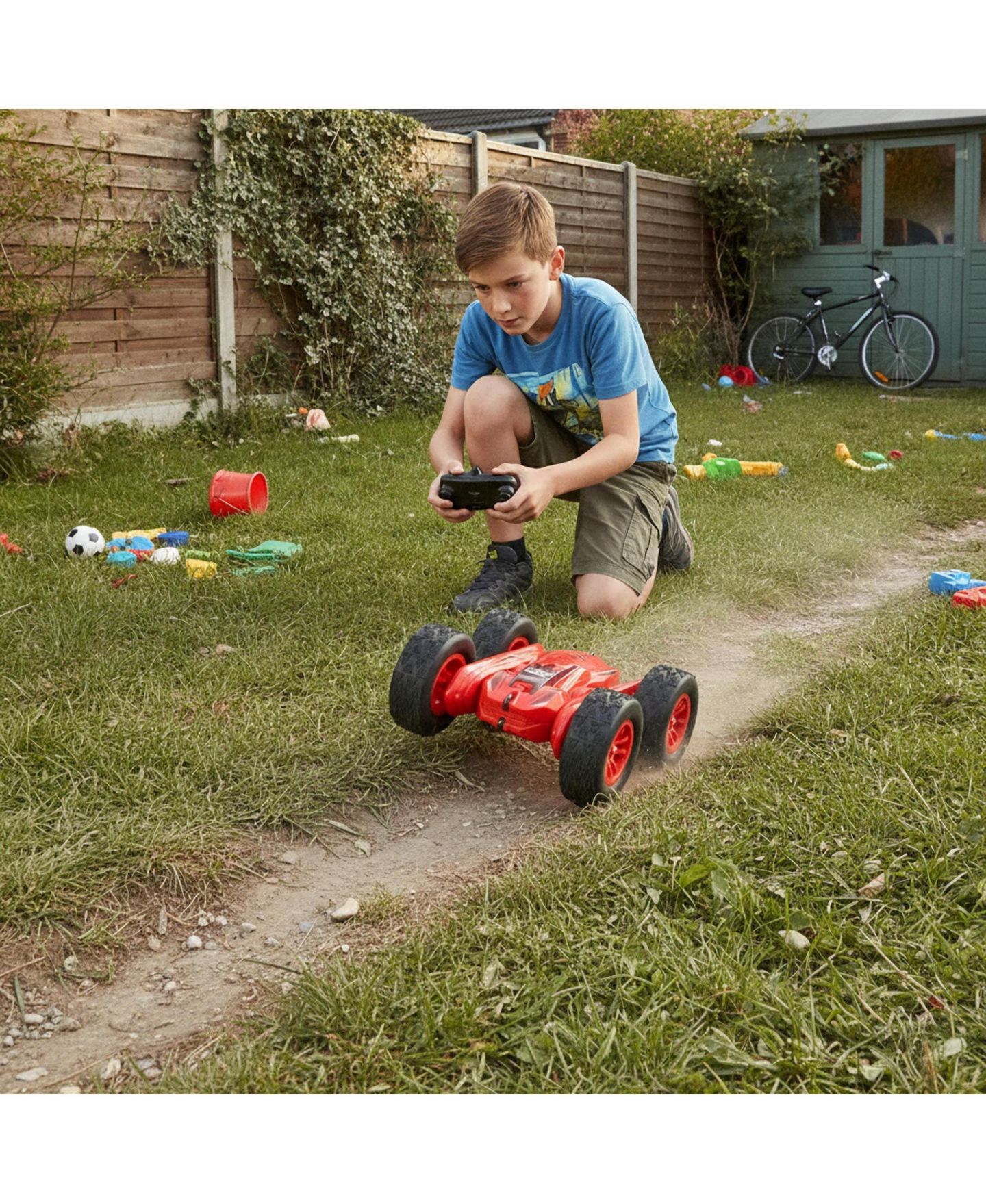 Детская игрушка Lexibook Vertical Crosslander All-Terrain Stunt RC Car RC55, цвет: Красный — фото 4