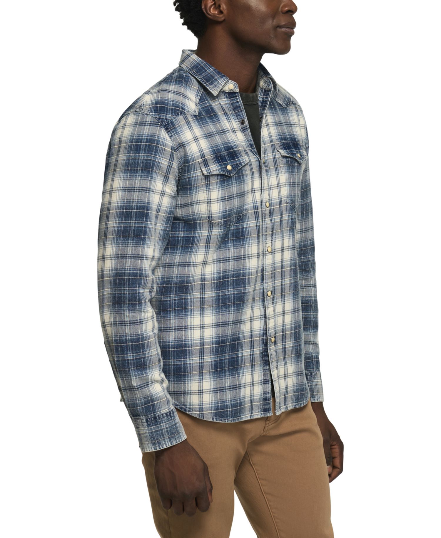 Men's Mesa Long-Sleeve Western Plaid Shirt